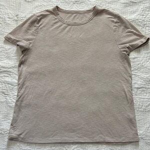 Aerie Ribbed Tee Size Large